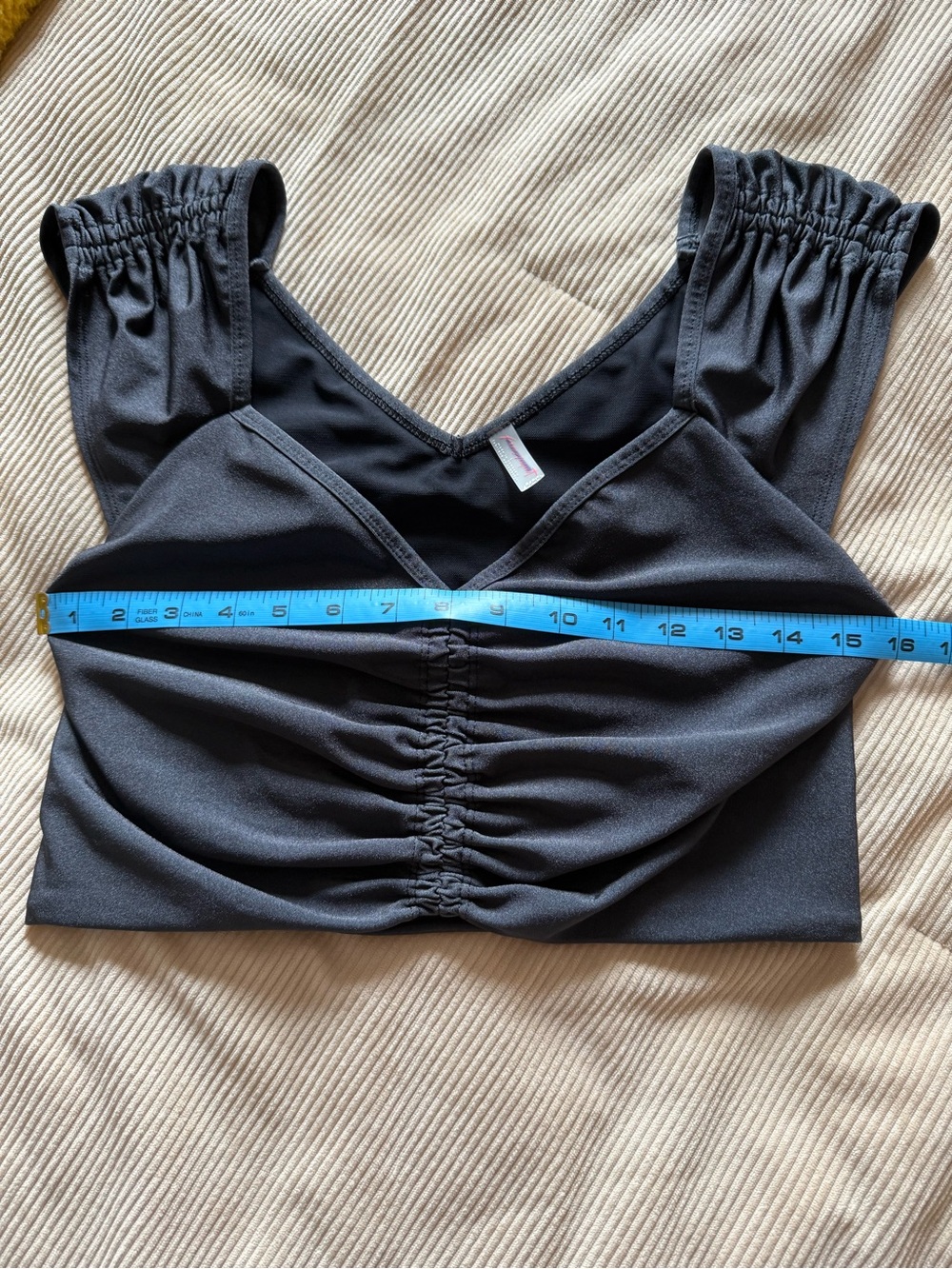 Free People FP Movement Breathe Deeper Crop Tank Top Black Large - Picture 10 of 11